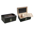 Portofino 100 Count Tinted Glass Humidor w/ External Digital Needle & Numeric Display